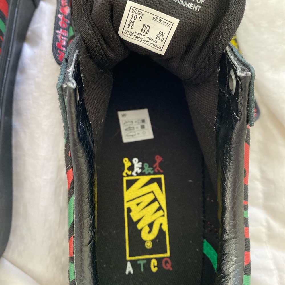 🛑SOLD🛑 VANS TRIBE CALLED QUEST Mens Shoes (NEW) Old Skool  ATCQ Black Size 10. - Picture 3 of 6